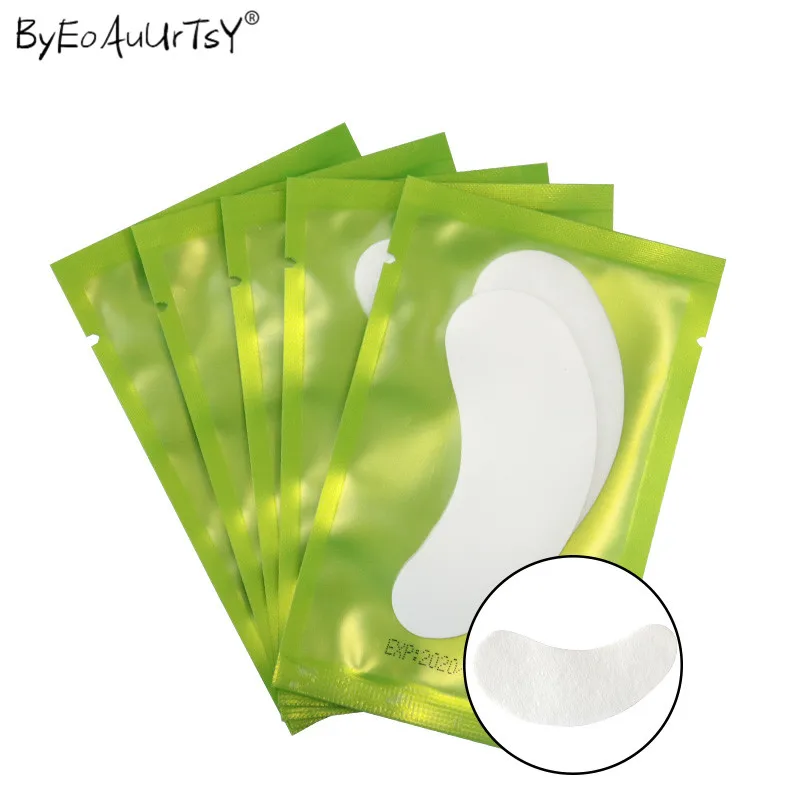 100pair Paper Patches Eyelash Under Eye Pads Lash Eyelash Extension Eye Tips Sticker Wraps Make Up Beauty Tools Salon use (4)