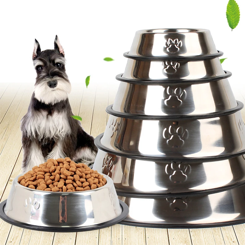 Нержавеющая сталь ПЭТ миска для кошек и собак Путешествия собачий контейнер для еды след Фидер для кормления собачья миска для воды щенок на открытом воздухе блюдо для еды