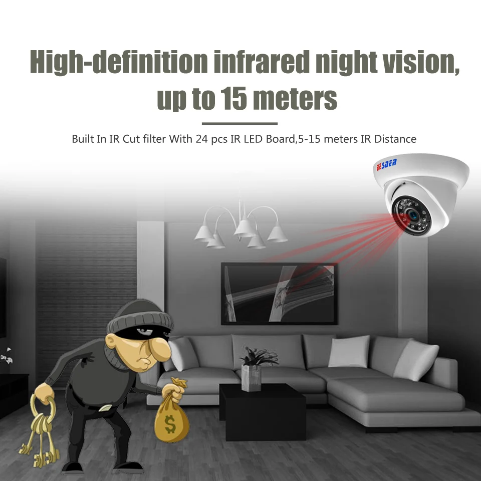 BESDER 720 P/960 P/1080 P ONVIF ip камера водонепроницаемая IP66 наружная купольная P2P