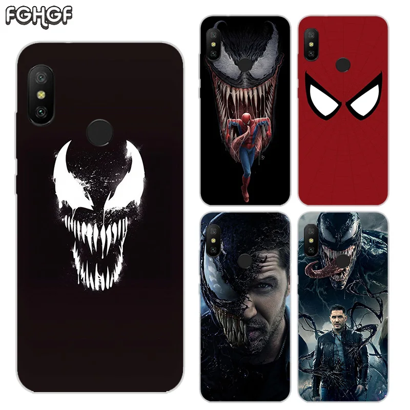 Силиконовый чехол с принтом для Xiaomi Xioami Redmi Note 7 3 4 4A 4X 5 5A Plus 6 Pro 6A S2 сердцем Venom Marvel |