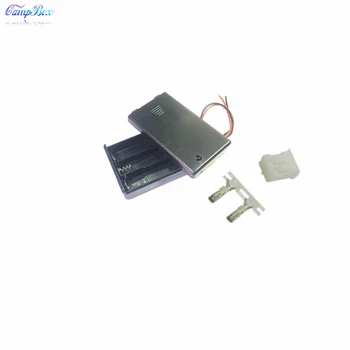 

50Pcs 3xAAA Battery Case Holder Socket Wire Junction Boxes With Wires, Switch&Cover, PH2.0 Header and Crimps
