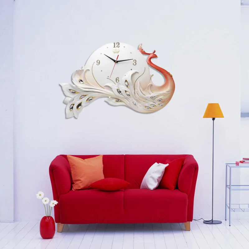 

Creative Retro Resin Wall Clock Modern Home Relojes De Pared Simple Fashion Quiet Living Room Clock Decorative Quartz Clock