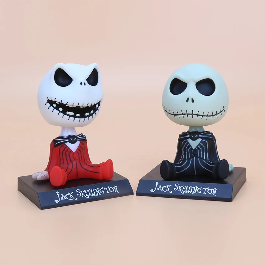 10cm The Nightmare Before Christmas jack Wacky Wobbler Bobble Head with