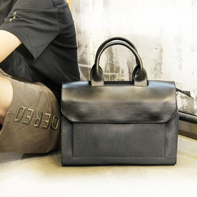 Дизайн нейлоновая холщовая мужская деловая сумка для ноутбука 13,3 повседневная мужская дорожная сумка через плечо сумка для ноутбука 13