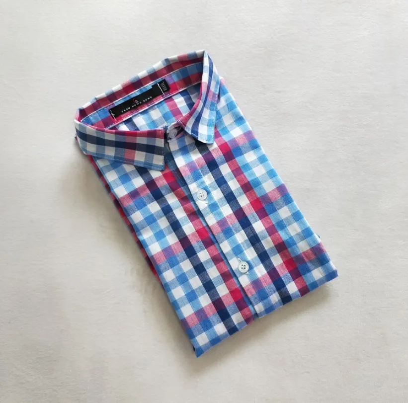 Новая полосатая рубашка в клетку для мальчиков, весенне-осенняя одежда для маленьких детей рубашки для отдыха с длинными рукавами для мальчиков топы, От 1 до 12 лет