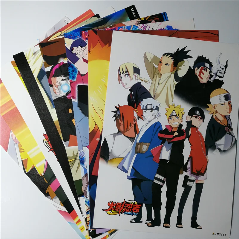8*(42x29 см) BORUTO/постеры Наруто Аниме Плакаты наклейки на стену|wall sticker|naruto posteranime poster |