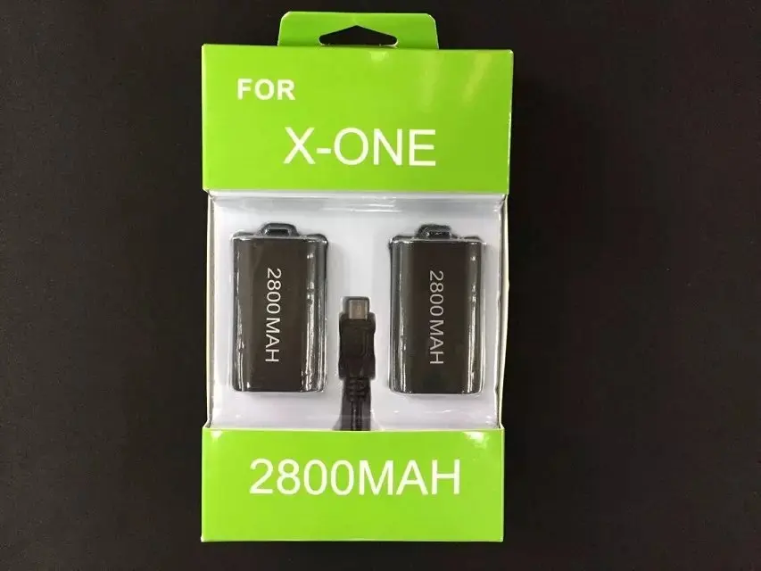 

3-1 2x Rechargeable Batteries+1x USB Charging Cable Battery Pack kit for Microsoft Xbox One Wireless Controller Joystick Gamepad