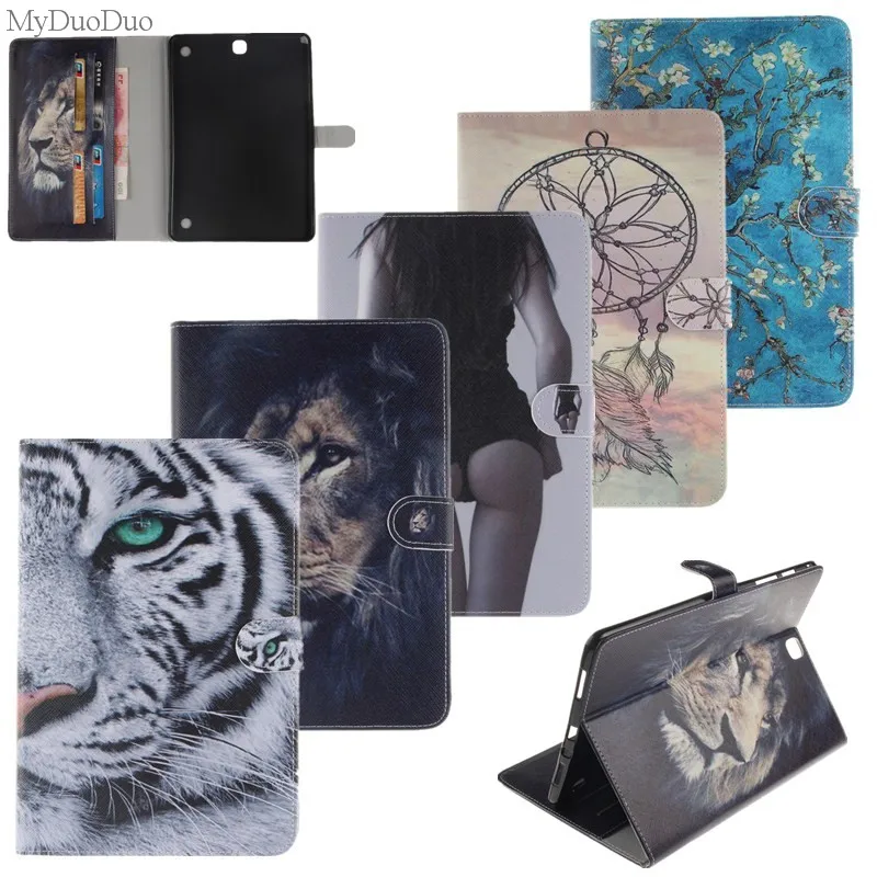 

PU Leather Case Cover For Samsung Galaxy Tab A 9.7 Case T550 T555 SM-T555 9.7"Tablet Case Flip Stand Card Slots tpu Back Cover