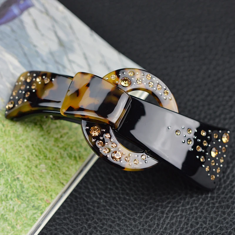 

Women hair accessories 2017 vintage fashion rhinestone hair barrette Large hair clips for girls