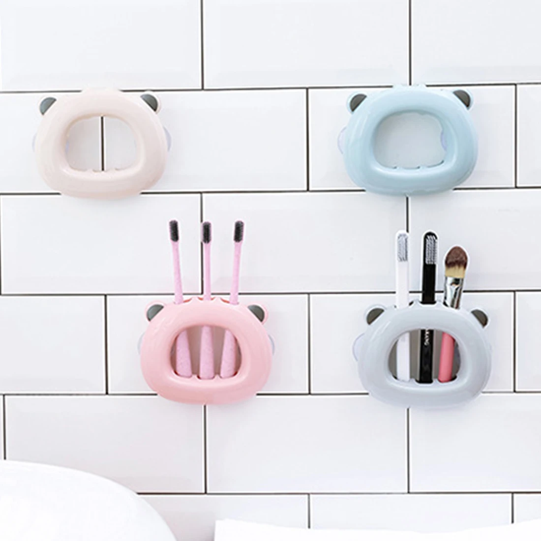 Wall Suction Hook Toothbrush Holder Save Space For Lovers Of Lovely Home Household Bathroom Accessories Washroom Shelf