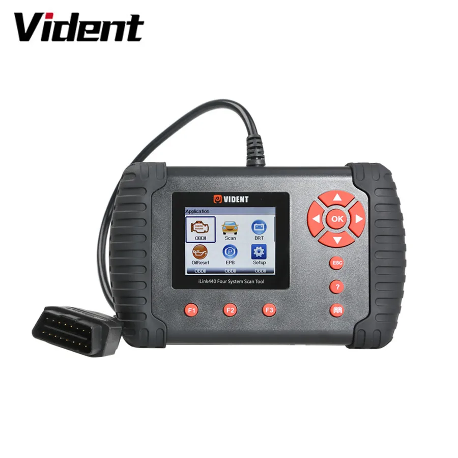 

VIDENT iLink440 Four System Scan Tool Support Engine ABS Air Bag SRS EPB Reset Battery Configuration