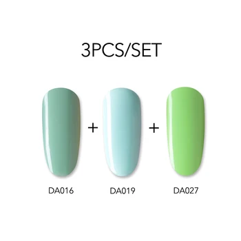 

3PCS/Set Pure Color UV LED Gel Nail Polish Long-lasting Bright Soak off Varnish Gel Lacquer White Black Red