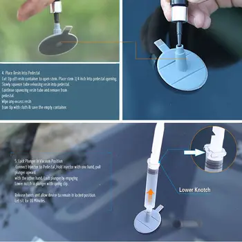 

Set of Windscreen Windshield Repair Tool DIY Car Kit Wind Glass Chip & Crack GN