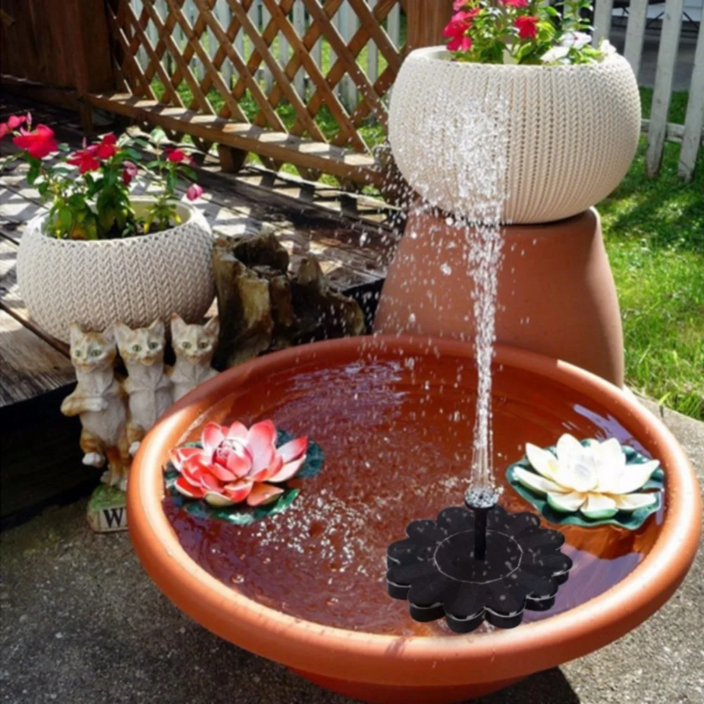 

Solar Water Pump Fountain Fountain Water Feature for Garden Pond 160L / St.
