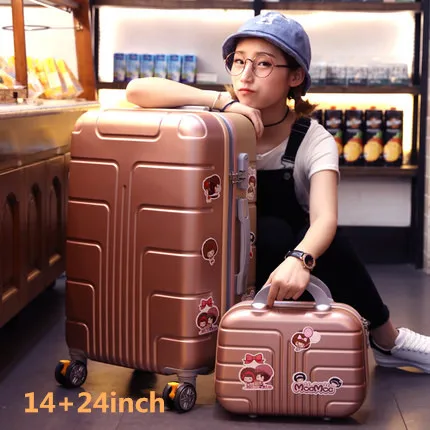 + 20/24 pulgadas Rose Gold Spinner Maleta Del Viaje Del Equipaje, Equipaje de Viaje Bolsa con Mujeres equipaje rodante|bag sealer|bag truebag port - AliExpress