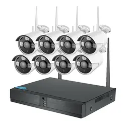 Новое поступление 8ch 2MP 1080 P Открытый водонепроницаемый Wi-Fi Беспроводной NVR комплект камеры видеонаблюдения домашние системы безопасности