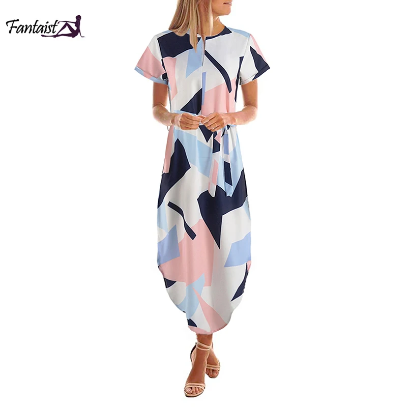 Женское шифоновое платье миди с геометрическим рисунком|bohemian dress|mid calf dressesdress chiffon