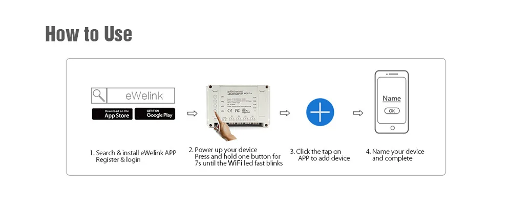 SONOFF 4CH Pro Rev2 WiFi умный переключатель домашний 433 МГц RF светильник 4 комплекта 3 режима работы инчинг интерлок с Alexa для умного дома