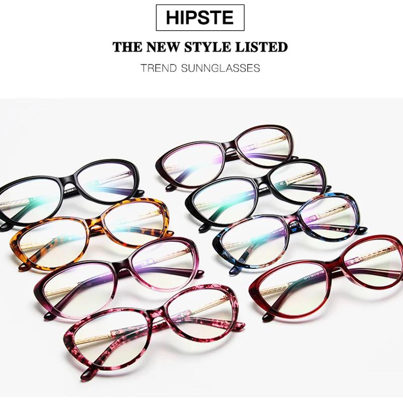 Women Cat Eyes Stylish Eyewear Eyeglasses Myopia Spectacle Small Face Purple Gradient Frame Clear Lenses Wine Red 2019 New Women Cat Eyes Stylish Eyewear Eyeglasses Myopia Spectacle Small Face Purple Gradient Frame Clear Lenses Wine Red 2019 New