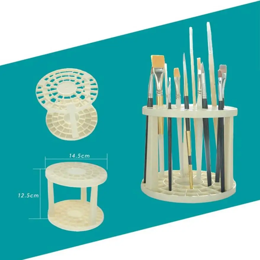 1PC 49 Holes Plastic Brush Organizer Multi Hole Brush Holder se19in