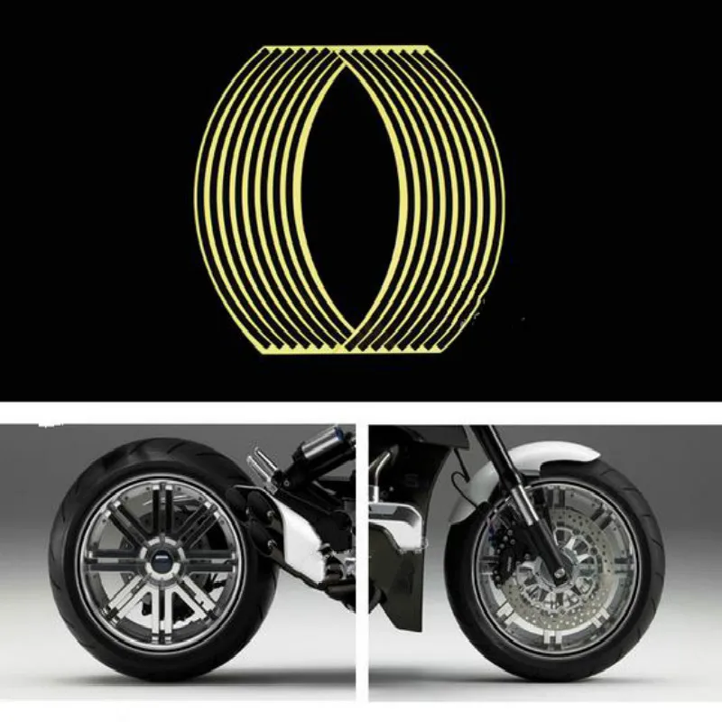 Светоотражающая наклейка на обод колеса мотоцикла для SUZUKI HAYABUSA GSXR1300 SV1000 S TL1000 R M