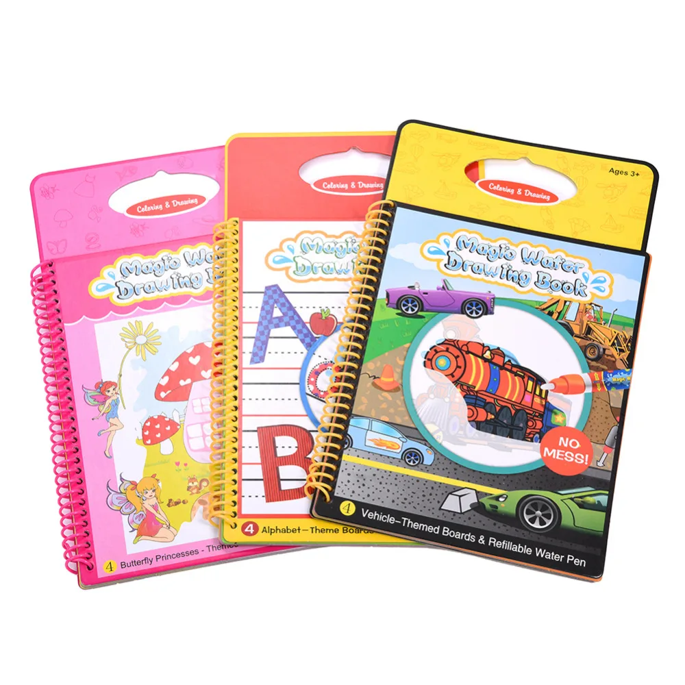 Children Painting Magic Water Drawing Book Coloring Doodle With Pen Doodling Board For Kids Education Toy In Toys From