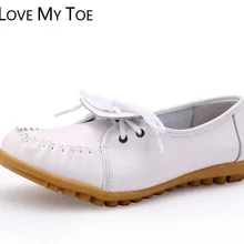 Г., новая весенняя Мягкая Повседневная дышащая женская обувь из натуральной кожи, женские кроссовки на плоской подошве, Chaussure Femme zapatos mujer