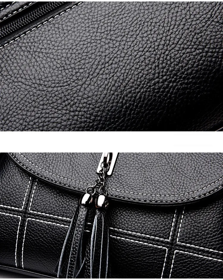 MJ Women Leather Crossbody Bag Female PU Leather Crossbody Handbag Fashion Tassel Messenger Bag Ladies Small Shoulder Bags (24)
