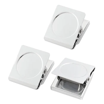 

5X Refrigerator Spring Loaded Magnetic Wall Clip Memo Note Holder 3pcs