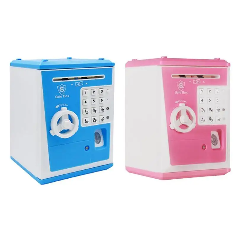 

1pcs Money Banking Toys Pretend Play Money Boxes Electronic Piggy Bank ATM Password Cash Coins Deposit Toys Gift