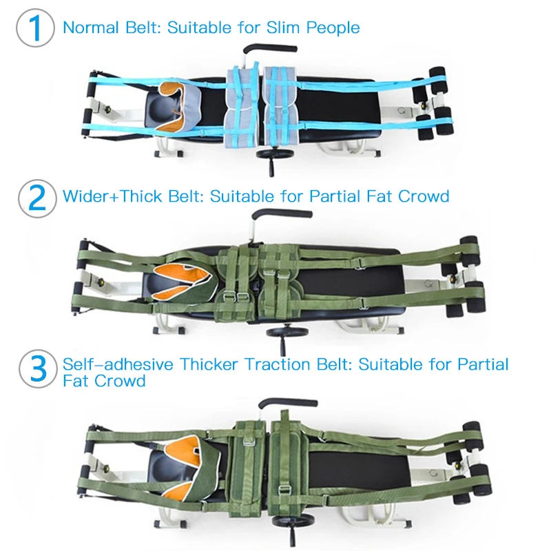 

Canvas adjustable Lumbar traction belt Bed Traction Bed Body Stretch Spine Ankle Vertebra Fatigue Minor Injurie Tensioner Brace