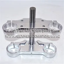 Алюминиевый руль для мотоцикла 22 мм 7/", крепление на руль 45 48 мм, Перевернутый Амортизатор, направляющее устройство, верхняя и нижняя пластина