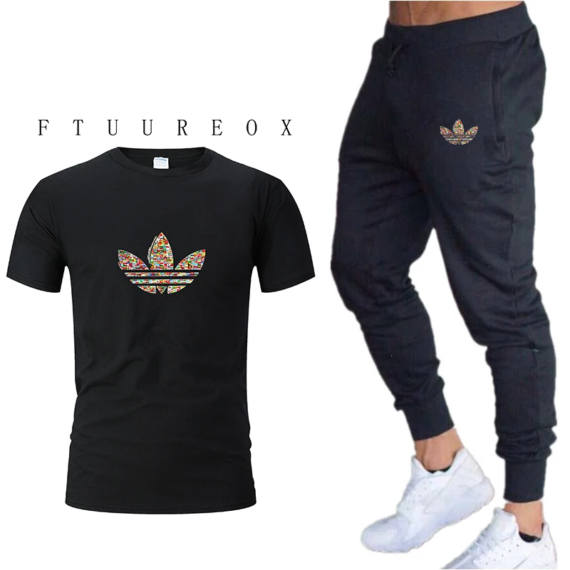 

Sport Suits Men's Sportswear T Shirts+pants Running sets Clothes Sports Joggers Training Gym Fitness Tracksuits Running Set 2019