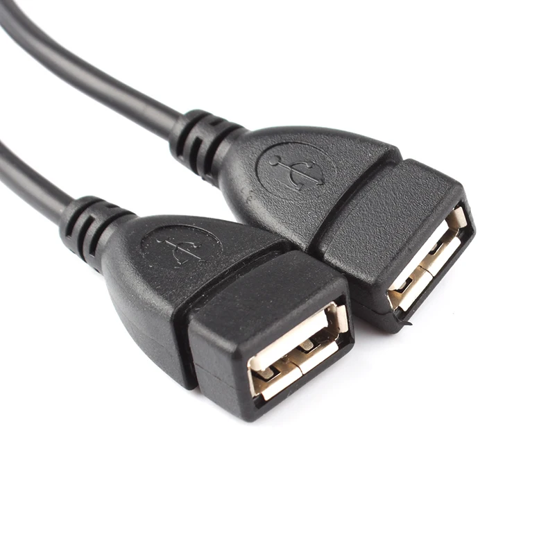 USB 2.0 A Male to 2 Double Dual USB Female Splitter Cable Extension HUB Charger SYNC #78970