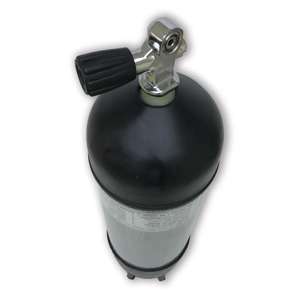 carbon fiber cylinder 9L 4500Psi with scuba diving valve and rubber boots Drop Shipping carbon fiber cylinder 9L 4500Psi with scuba diving valve and rubber boots Drop Shipping