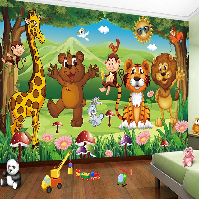 Hd Surga Hewan Gambar Kartun R Dinding Foto Mural Wallpaper Hd Surga Hewan Gambar Kartun R Dinding Foto Mural Wallpaper Ruang Tamu Tidur Anak