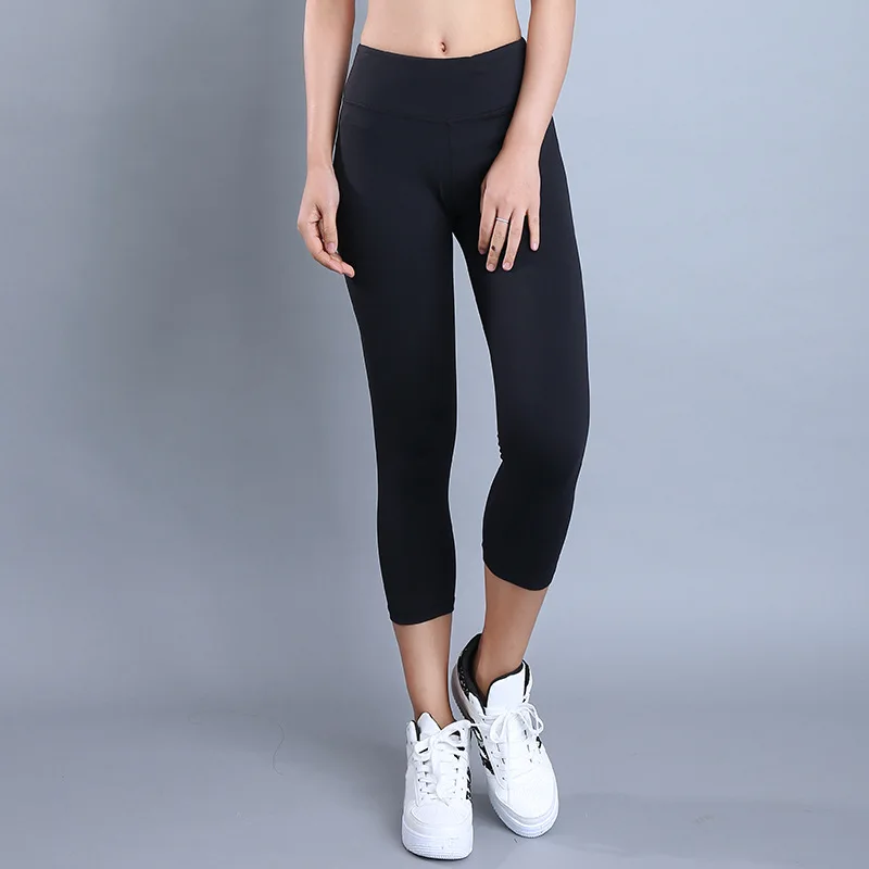 Goede NWT 2018 vrouw capri 4 way stretch stof tummy controle pant sexy gym power flex yoga strakke us4 us12 15 kleuren gratis verzending
