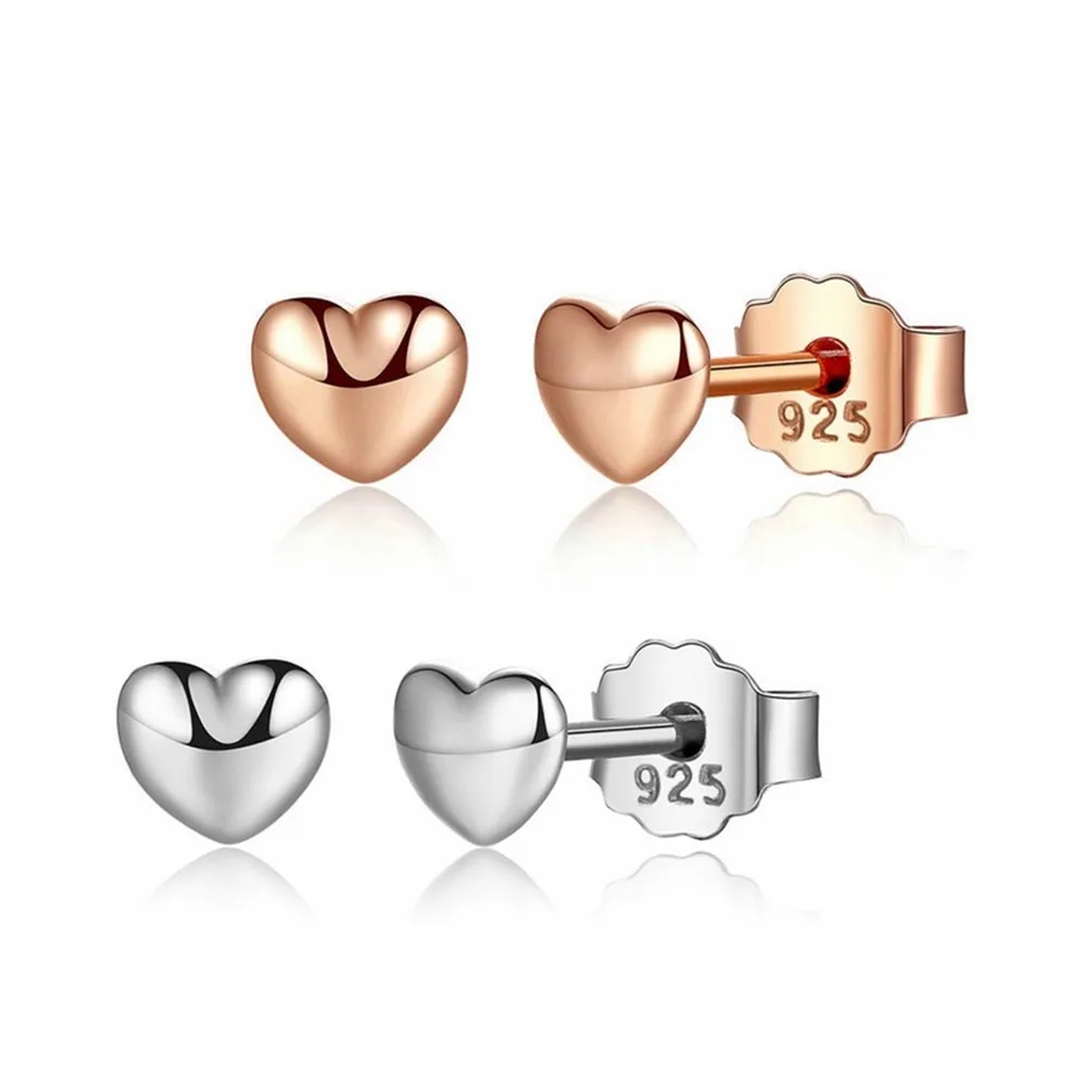 1 Pair Top Sale Women Little Girls' Cute Mini Love Heart Ear Stud