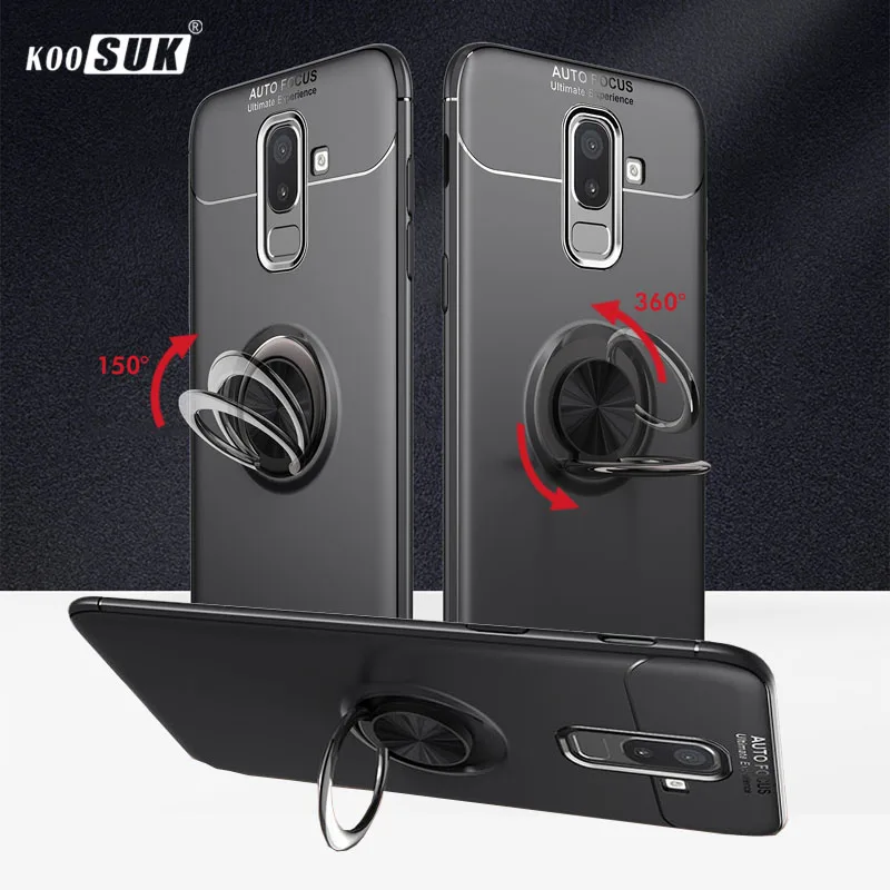 

For Samsung Galaxy J6 Prime Case J4 Plus Cover finger ring Holder Phone Back Shell For Samsung J2 Pro J4 Core J6 J8 2018 Casing