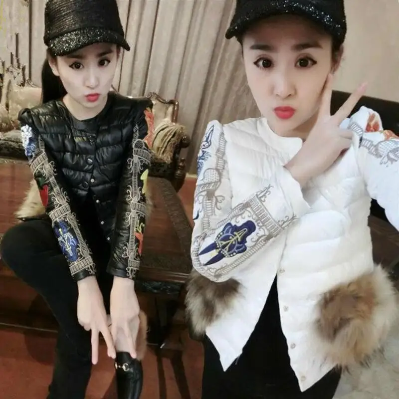 

OEAID New England Style Jacket Girl Parka 2019 Winter Jacket Women Parka Short Slim Ladies Jackets And Coats Outerwear White