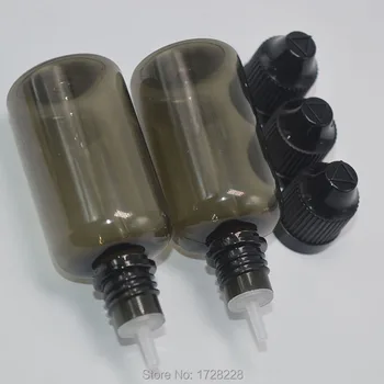 

5000pcs NEW 100% PET 30ML Free Shipping 30 ml Black Bottle with Back Childresistent Caps Plastic Eye Dripper Bottles