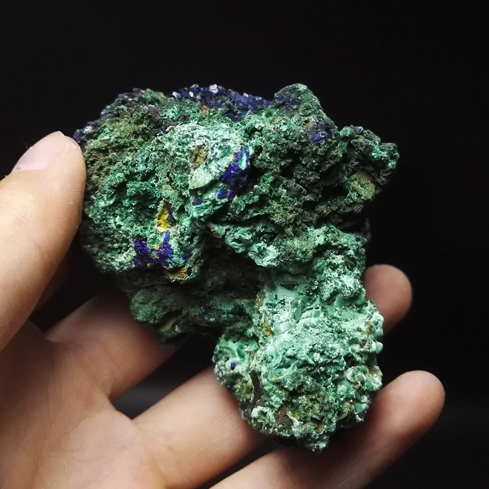 

264g NATURAL Stones and Minerals Rock AZURITE SPECIMEN LARGE CRYSTAL RARE ORE UNIQUE Specimens BLUE A5