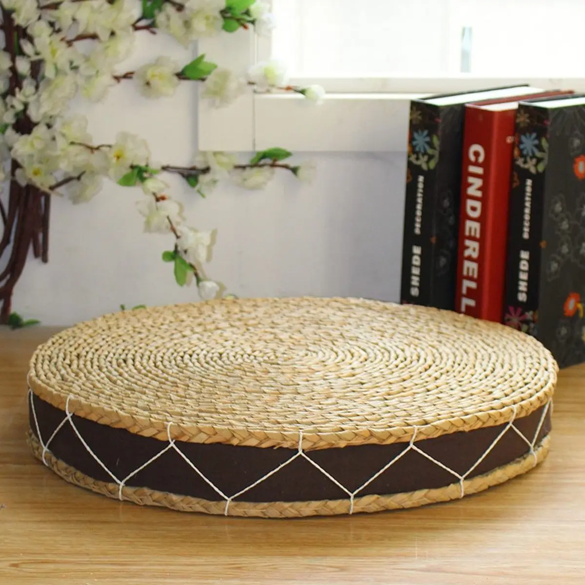 3 размера Горячая натуральная солома круглая подушка Pouf татами напольные подушки медитационная Йога круглый коврик подушка стула Новинка