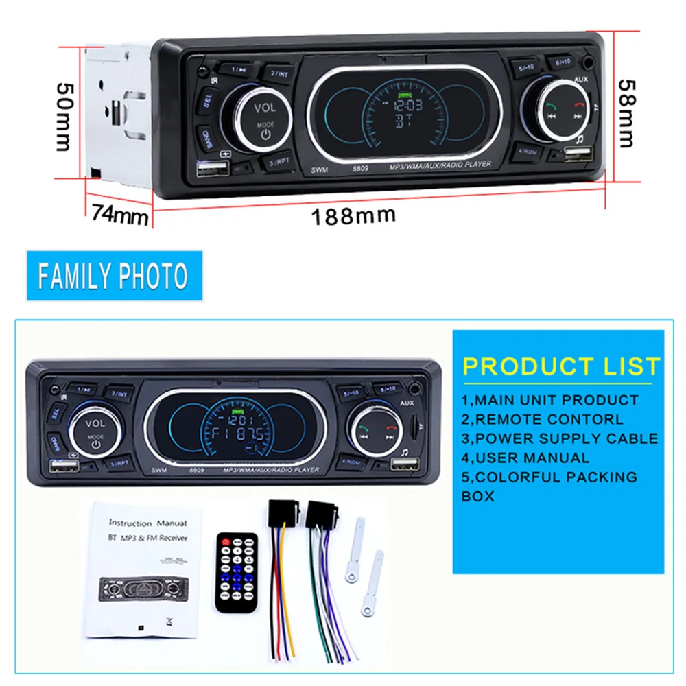 Schlaf Mini R. car mp3 player swm 8809 Danken Ozeanien Wrack