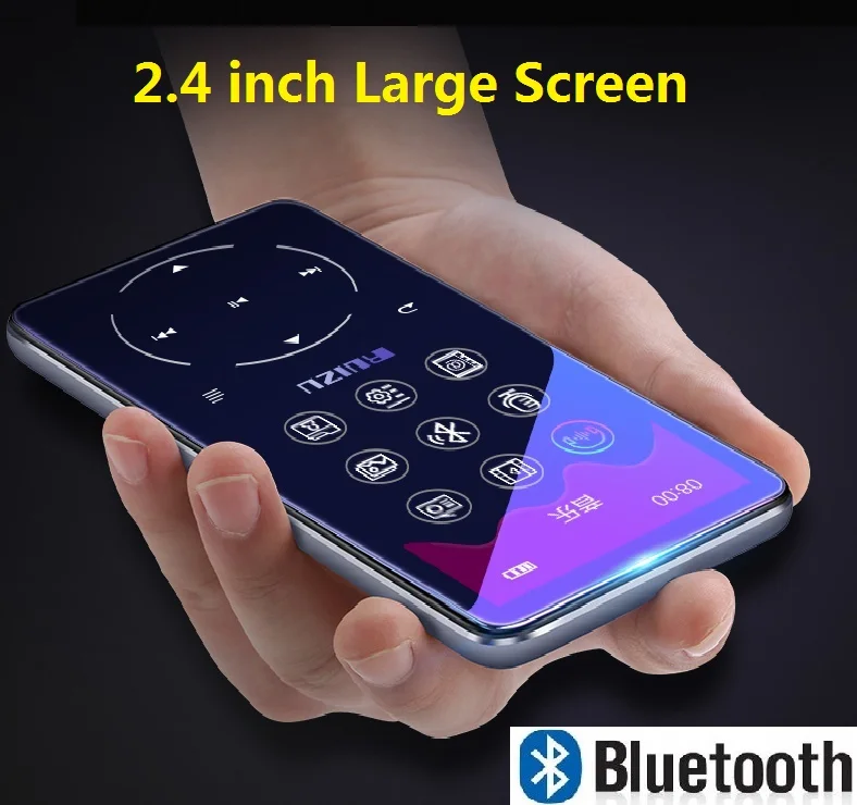 Ruизу D16 Bluetooth MP4 плеер 2 4 дюймов экран fm радио диктофон электронная книга