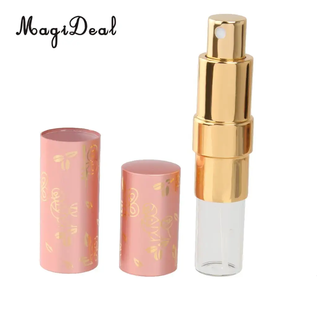 15ml Aftershave Atomizer Bottle Pump Travel Refillable Spray Purple Spray Atomizer glass Anodized Aluminium Scent bottle