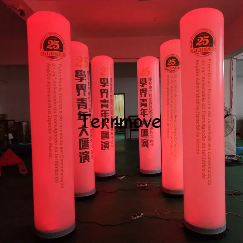 

inflatable cylinder Led lights decoration standing inflatable Column for Wedding event,party,stage and Night bar