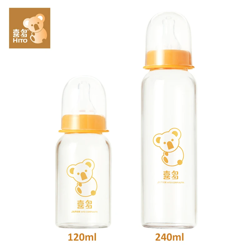 HITO Standard Neck Baby Feeding Bottles General Diameter Straight Tube