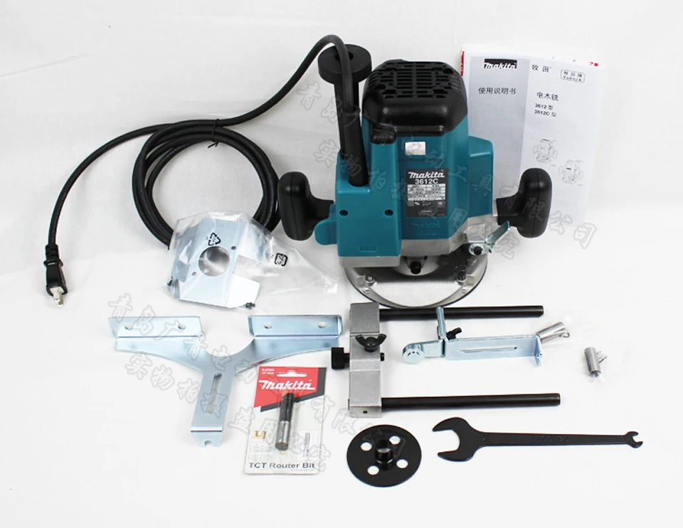 Япония Makita 3612C деревообрабатывающий гравировальный станок бакелитовый фрезерный станок долбежный станок по дереву Обрезка 1850 Вт 160 мм 9000-23000 об/мин