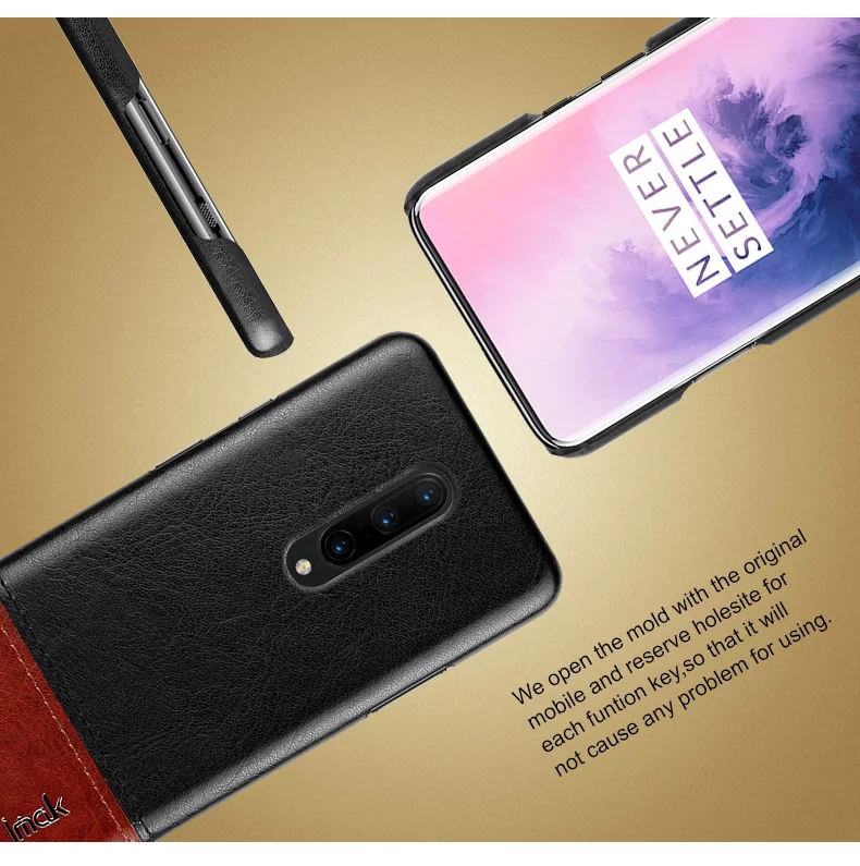 Imak Oneplus 7 Pro Кожаный чехол для задней крышки Oneplus7 Pro лаконичный чехол для задней панели на Oneplus 7 1+ 7 деловой жесткий чехол Аксессуары для телефона